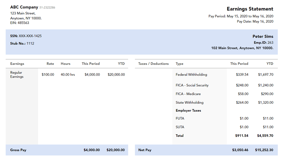 2024 Ultimate Check Stub Template Free and Customizable