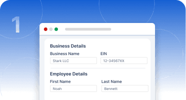 Step 1 paystub form preview