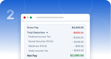 Step 2 tax calculation review preview