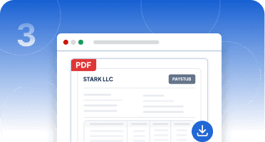 Step 3 paystub PDF download preview